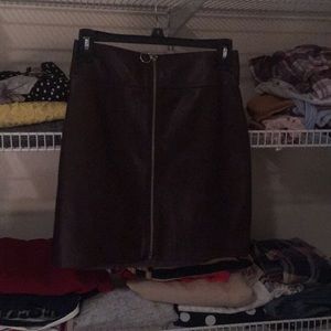 Leather skirt